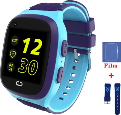 Produktbild von TPFNet Kinder Smartwatch mit Silikon Armband - Smartwatch für Kinder mit SOS und GPS Funktion - Modell SW10 - Blau