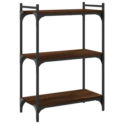 Zdjęcie produktu dla vidaXL Regał na książki 3 półki Brązowy dąb 60x30x86cm Materiał drewnopochodny