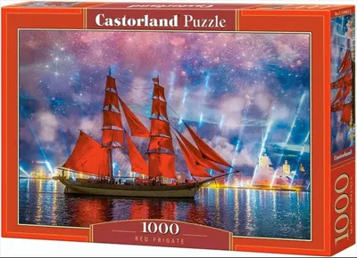 Produktbild von Castorland Red Frigate 1000 pcs, 1000 Stück(e), Schiffe, 9 Jahr(e)
