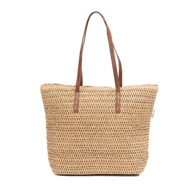 Productafbeelding van Monnq Straw Bag Metta Wheat