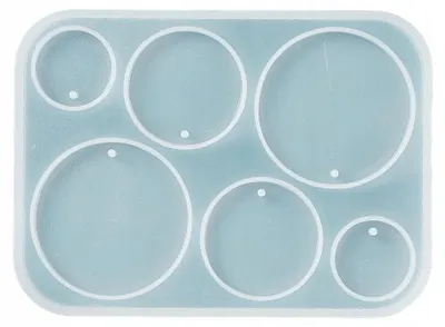 Produktbild von Dekorynka BFS658 Silikonform Anhänger Ringe für Resin