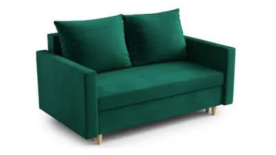 Produktbild von AX LIVING Sofa Modern Shurton 155 cm Dunkelgrün – Stilvolle 2-Sitzer
