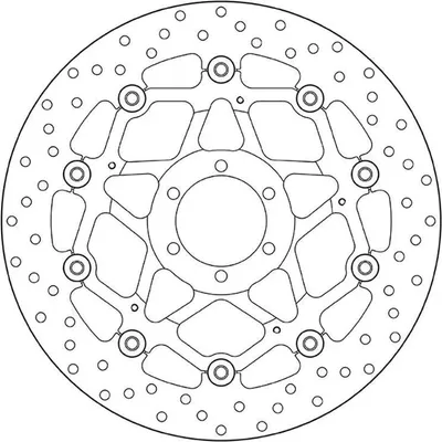 Image de Brembo 78b40870 Disque de frein avant argenté argenté One Size