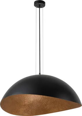 Obrázek produktu pro Dekorativní závěsná lampa černá-měděná kulaté nepravidelné stínidlo 89 cm Solaria 1xE27 15W Sigma Lighting