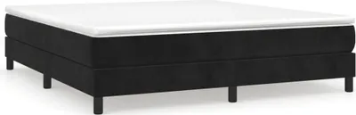 Produktbild von vidaXL Boxspringbettgestell Schwarz 160x200 cm Samt