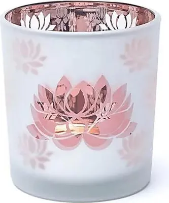 Zdjęcie produktu dla Świecznik Matowy/metaliczny Lotos – 73x8 cm Zestaw 2 szt. – 7,3x8 cm