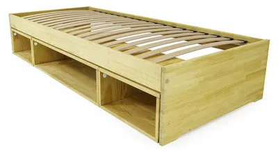 Productafbeelding van Bed met opbergruimte Maël 90x200 - Honig