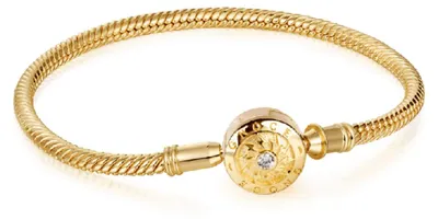Produktbild von Gnoce Armband mit Zirkonia CGB017-21 Silber vergoldet