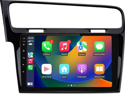 Produktbild von Android Autoradio 10 Zoll 64GB für VW Golf 7 (2012–2017) mit CarPlay & Android Auto Navigation & Bluetooth