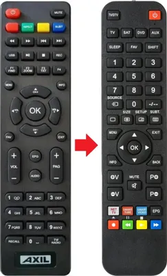 Produktbild von Fernbedienung passend für AXIL RS0762-HD-V-2 | RS0762HD | RS0762HDV2
