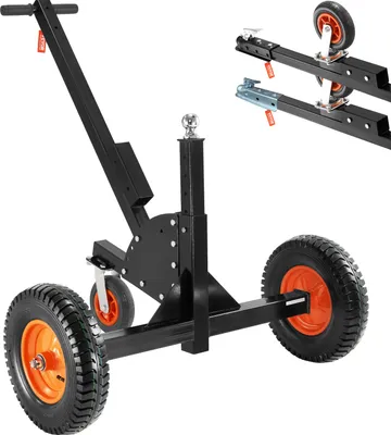 Produktbild von VEVOR Anhänger Rangierhilfe für Wohnwagen Trailer Hänger Manueller Zugmodus/Fahrzeugzugmodus Max. 680,4kg Rangierwagen mit 60-90cm höhenverstellbarer Kugelkupplung 16" Luftreifen einfaches Rangieren