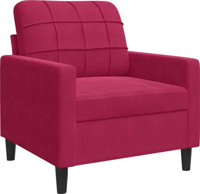 Produktbild von vidaXL Sessel Weinrot 60 cm Samt