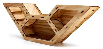 Produktbild von Hamstertunnel und Hamsterhaus aus Holz – DIY Beobachtungsbox – Buddeltunnel und Versteckhaus für Zwerghamster und Rennmäuse – stabil, splitterfrei und einfach zu montieren