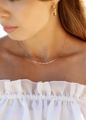 Produktbild von Halskette mit Geburtsstein für April - Opal
