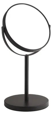Imagen del producto de Espejo de maquillaje de pie Gedy ANNA, diámetro 163 mm, de doble cara, color  mate