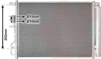 Produktbild von VAN WEZEL 82015706 Kondensator Klimaanlage Klimakondensator für HYUNDAI Tucson (TL, TLE) +Trockner