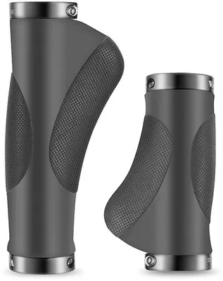 Produktbild von Fahrradgriffe - Lenker Gummi - Komfortable Fahrräder - Rutschfester Stoßdämpfer - 130 mm - Schwarz
