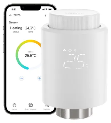 Immagine prodotto di Valvola termostatica per radiatore, termostato intelligente con funzionalità da app