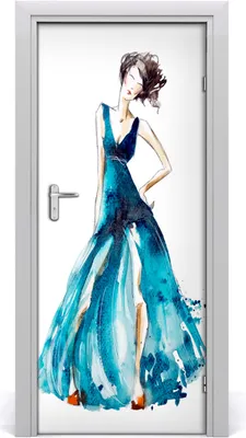 Produktbild von Tulup Türaufkleber 85x205 cm Dekorative Aufkleber Selbstklebend Wasserdichte Tapete Abnehmbar Schlafzimmer Wohnzimmer Wohnkultur - Modeillustration
