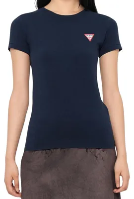 Produktbild von Guess - T-Shirt für Damen, Baumwolle NA1701 (XXL) (Dunkles Marineblau)