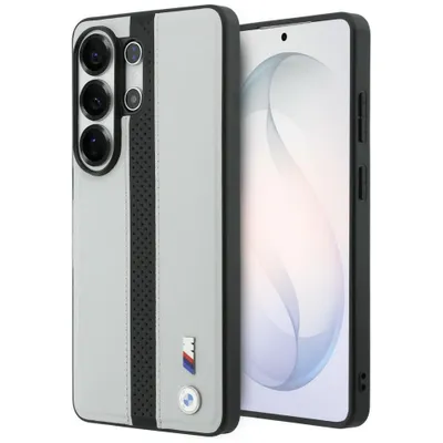 Produktbild von BMW MagSafe Hülle Galaxy S26 Ultra Kunstleder grau Logo Metall