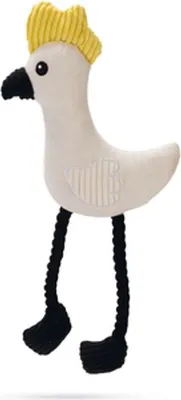 Produktbild von Beeztees Papagei Parki - Hundespielzeug - Plüsch - Weiß - 42x19.5x6 cm
