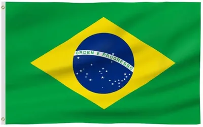 Produktbild von 2 brasilianische Flaggen – Flagge Brasiliens – 2 Stück – Auriverde – 150/90 cm – Polyester – WK – Flagge – CHPN