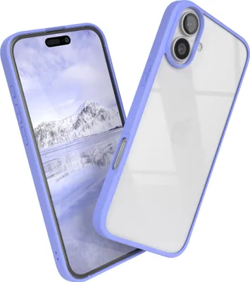Produktbild von EAZY CASE Clear Hybrid Bumper Hülle für Apple iPhone 16 Plus, Handyhülle stoßfest mit Kameraschutz, Handycase dünn in Blau