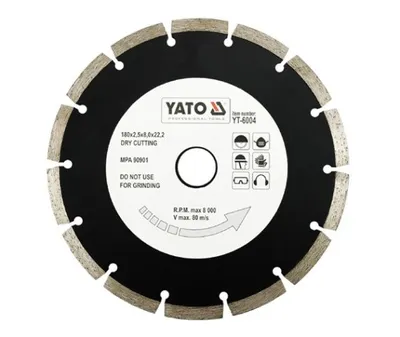Obrázek produktu pro YATO Kotouč diamantový 180 x 22,2 x 2,5 mm YT-6004