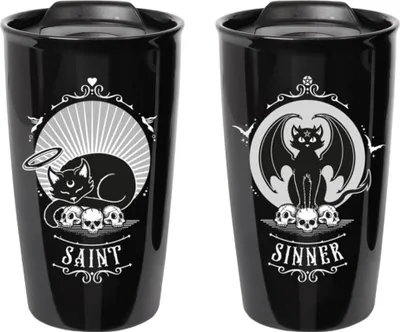 Produktbild von Saint or Sinner Gothic Keramik Reisebecher 360ml