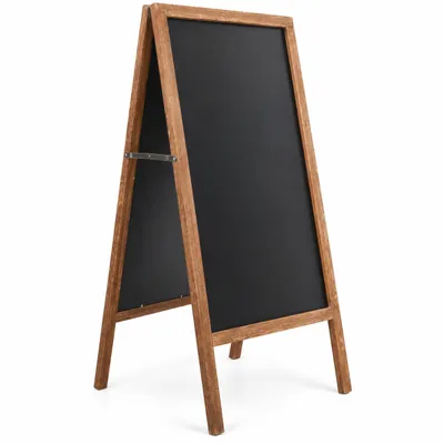 Produktbild von WISFOR Kundenstopper Holz, Kreidetafel Werbeaufsteller beideseitig, Magnetische Werbetafel Aufsteller Klappbar, 50 x 100 cm, KI-generiertes Bild
