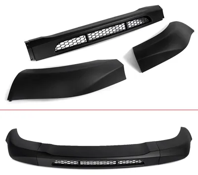 Zdjęcie produktu dla Spoiler przedniego zderzaka, idealnie dopasowany do modelu Golf MK4, wytrzymały tworzywo ABS, kolor czarny
