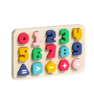 Obrázek produktu pro Mideer Čísla vkládací puzzle 15 dílků