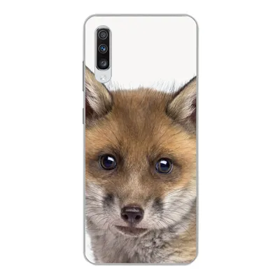 Produktbild von MuchoWow® Handyhülle Schutzhülle Hülle für Samsung Galaxy A70 Fuchs - Tiere - Jungtier - Jungen - Mädchen - Kind Silikon Softcase Handy Hülle - Schutzhaube