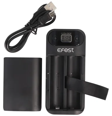 Produktbild von Powerbank und 18650 Li-ion Ladegerät für 18650 3,6V -3,7V max. 66,5mm Lithium Ionen Akkus, ohne Akkus