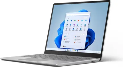 Produktbild von MICROSOFT Surface Laptop Go Platinum 12,4 Zoll / i5-1035G1 / 4 GB, Farbe: Platingrau