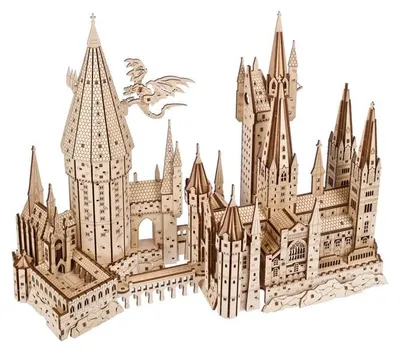 Obrázok produktu pre Harry Potter – 3D drevená skladačka hradu Hogwarts