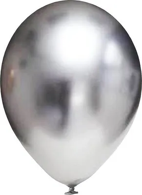 Produktbild von Chromsilberne Latexballons, 12,5 cm, 100 Stück.