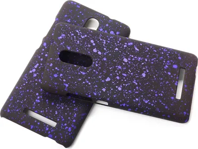 Produktbild von Handy Hülle Schutz Case Bumper Schale für Xiaomi Redmi Note 3 3D Sterne Lila