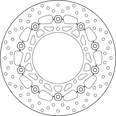 Produktbild von BREMBO Serie Oro Bremsscheibe für YAMAHA MOTORCYCLES MT 298mm 78B40831