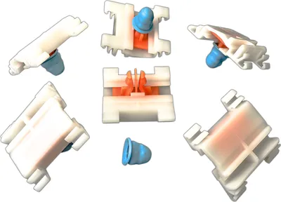 Image de 5x Clip de fixation de moulure avec douille pour VW Passat B4 | 3A0853575
