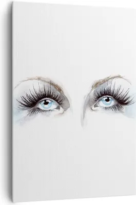 Produktbild von Bild auf Leinwand - Leinwandbild - Einteilig - Mädchen Fantasie Augapfel menschliches - 70x100cm - Wand Bild - Wandbilder - Leinwanddruck - Wanddekoration - Leinwand bilder - Wandbild - PA70x100-3023