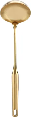 Produktbild von Schöpflöffel aus Edelstahl, große Suppenkelle, Küchenspatel, Turner, Kochwerkzeug, Gold, 04#
