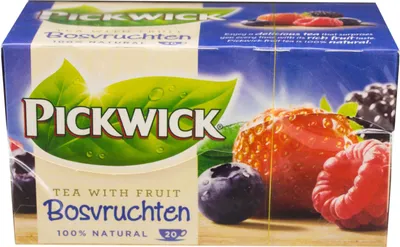Produktbild von Pickwick Tee Waldfrucht / Bosvruchten, aromatisierter Schwarztee, Fruit Garden, Waldfruchttee, 20 Teebeutel