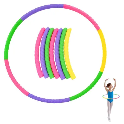 Obrázek produktu pro Hula hoop pro děti, 7 dílů, odnímatelné, fitness kruh, nastavitelný