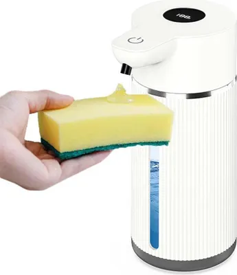Produktbild von INF Automatischer Seifenspender mit Display für Küche und Badezimmer Weiß