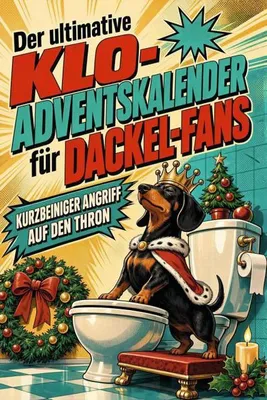 Produktbild von Der ultimative Klo-Adventskalender für Dackel-Fans