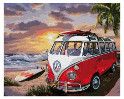 Immagine prodotto di Schipper 609130635 Kit per dipingere per numero – Volkswagen T1 Bulli (40 x 50 cm)