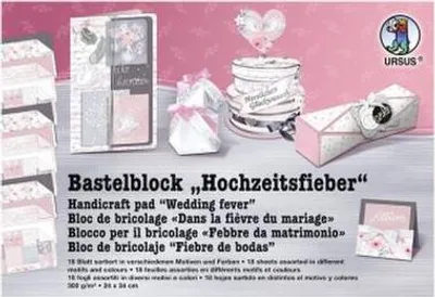 Produktbild von URSUS Bastelblock "Hochzeitsfieber"