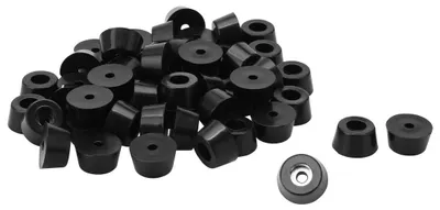 36 Gummifüße mit Metallscheibe, D18x15xH5mm, D15x12xH8mm